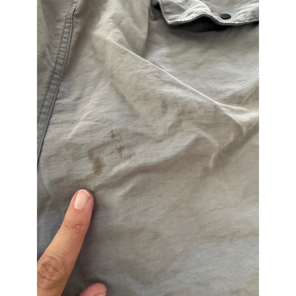 Patagonia Vintage Baggies Shorts Mens Small Blue Grey Made in USA Destroyed - Picture 8 of 11